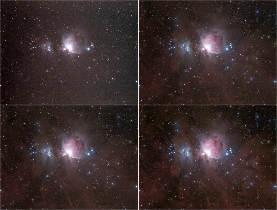 Orion Nebula stack demo