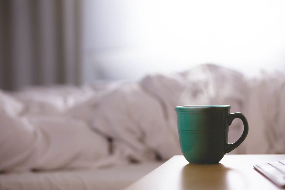 Bedroom morning drink