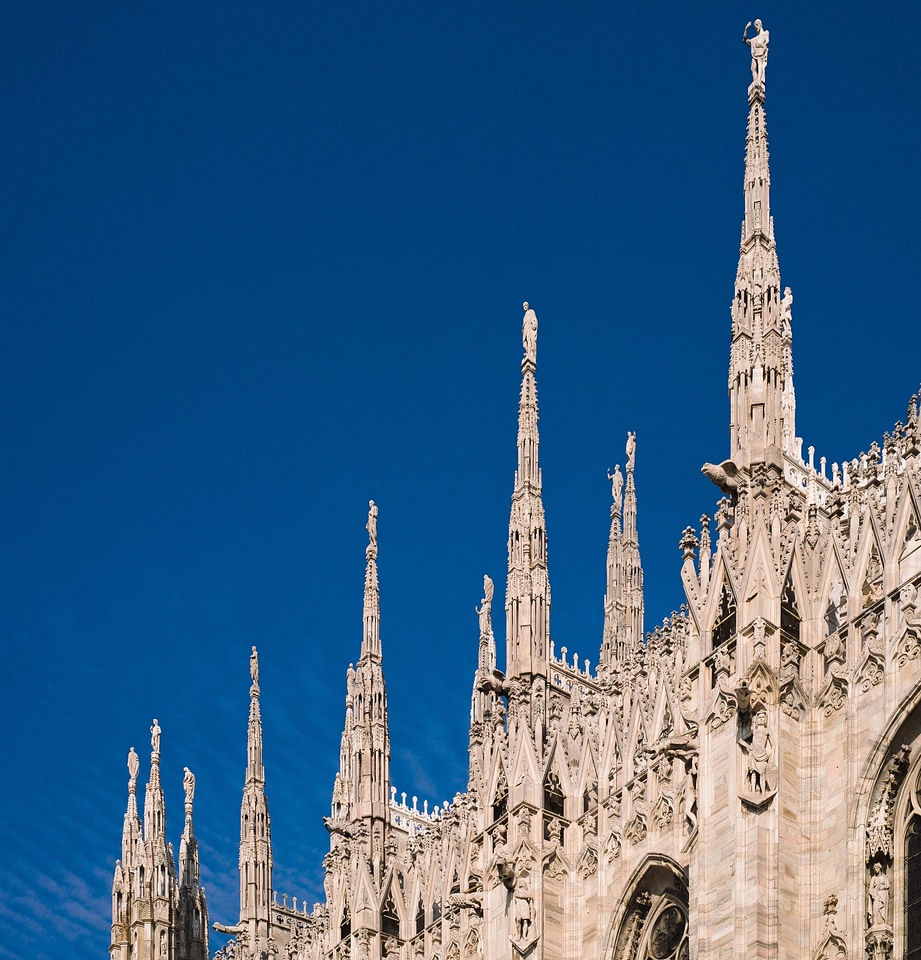 Architecture spires ornate church