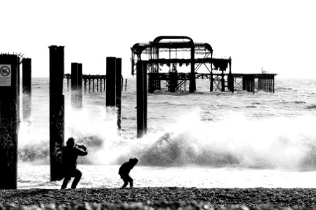 Brighton - destroyed West Pier photo