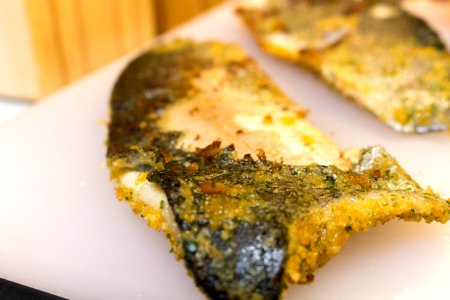 Pan fried trout