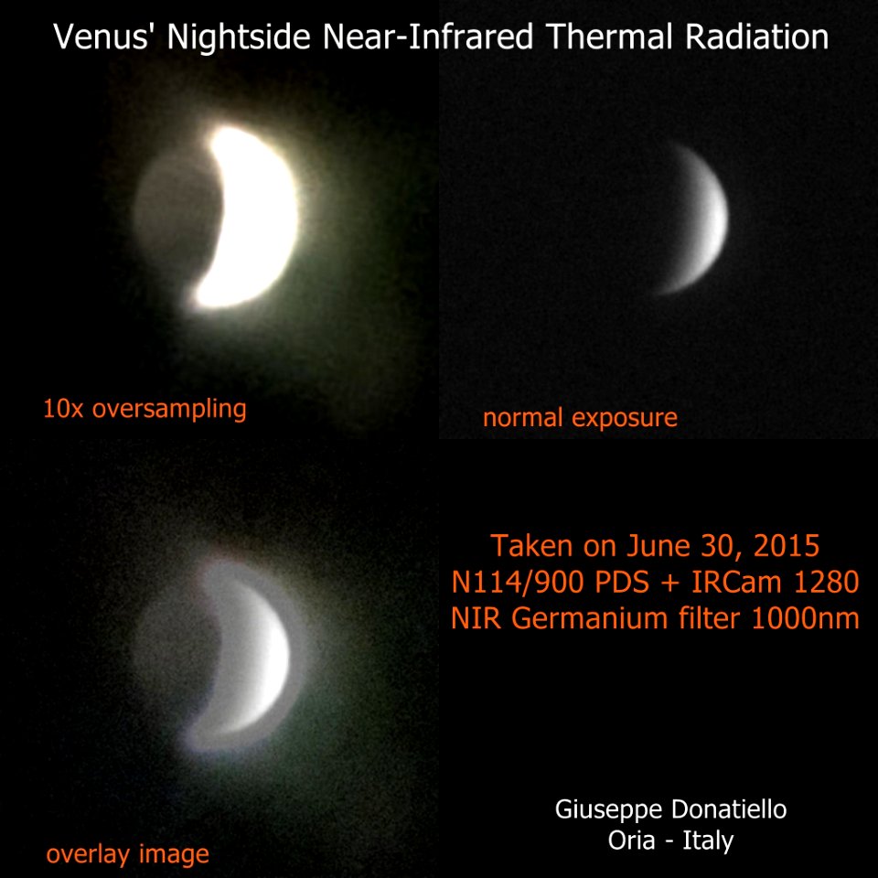 Venus' Nightside Near-Infrared Thermal Radiation