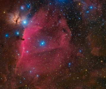 Alnitak, B33 and the Flame Nebula