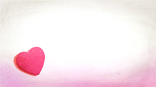 pink-white backdrop and heart photo