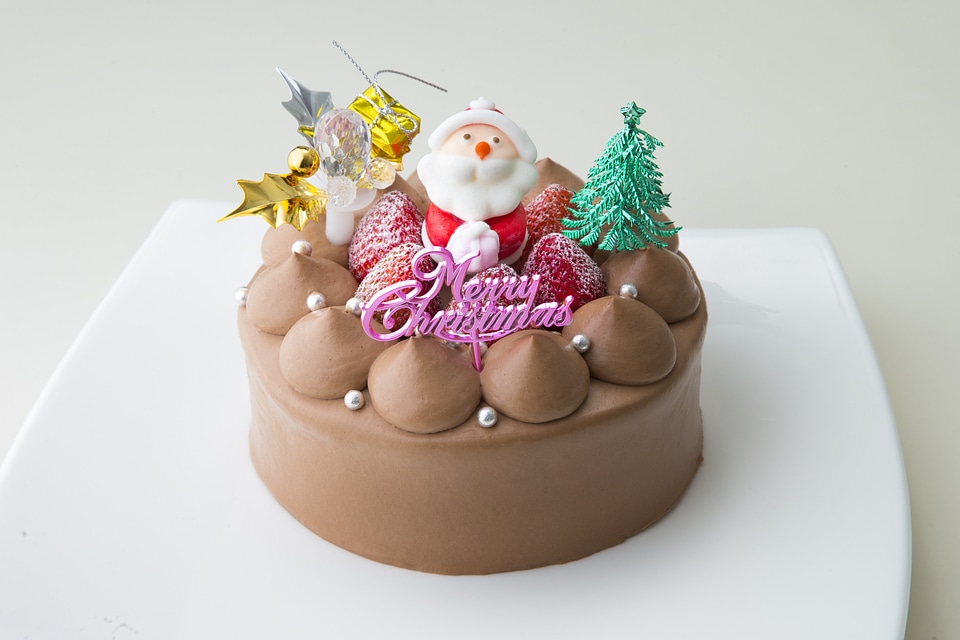 Santa claus cake chocolate cake