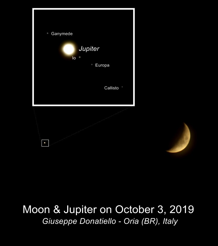 Moon & Jupiter on October 3, 2019