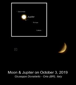 Moon & Jupiter on October 3, 2019