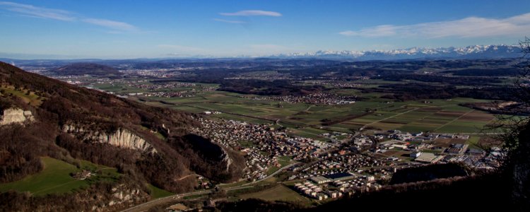 banner gäu mit alpen