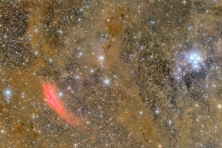 California Nebula, Pleiades and galactic cirrus in Taurus-Perseus region (2019)