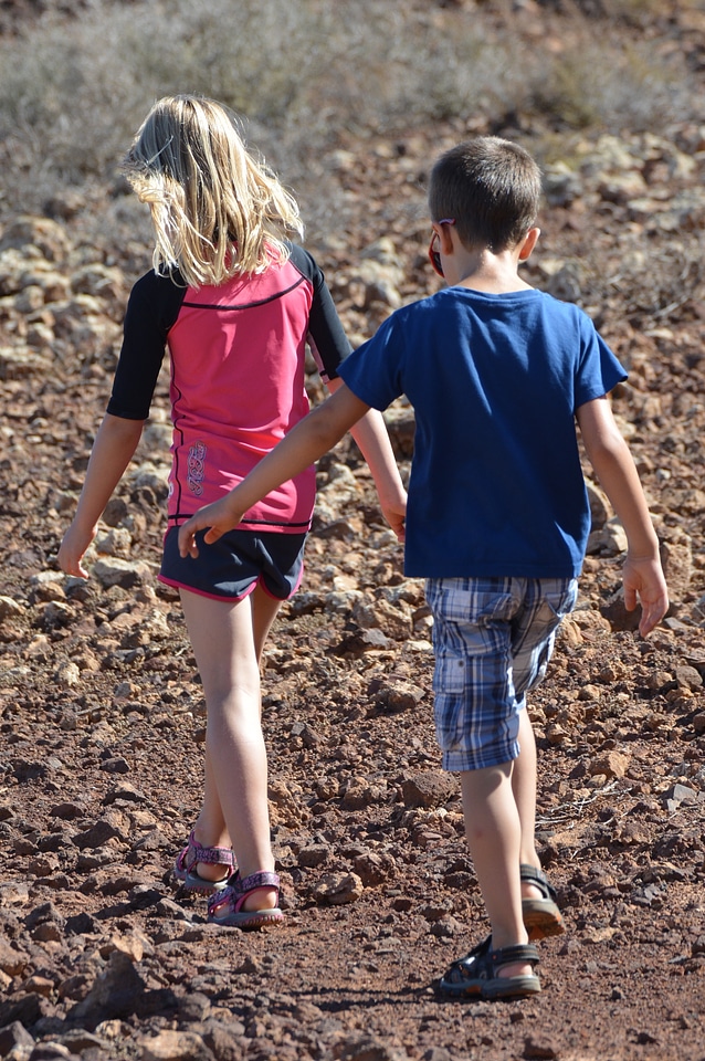 Girl hiking sports