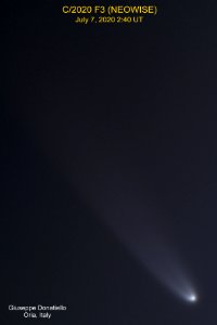 C/2020 F3 (NEOWISE) on July 7, 2020