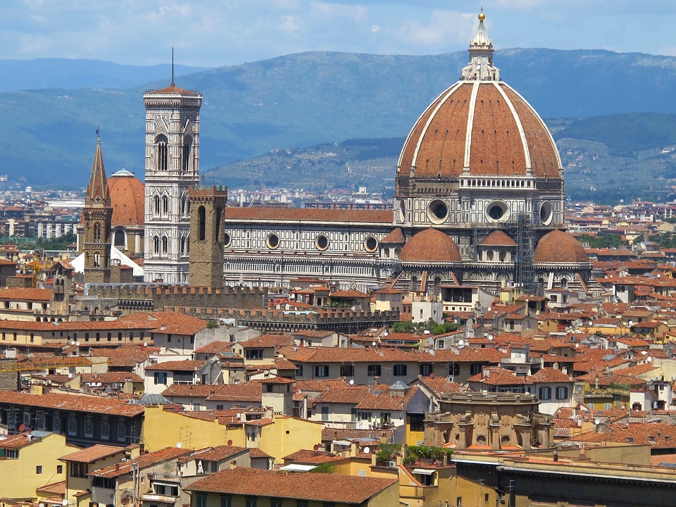 Florence cathedral sun