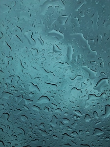 Rain drops glass photo