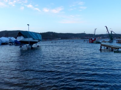 Högvatten i Ljungskile