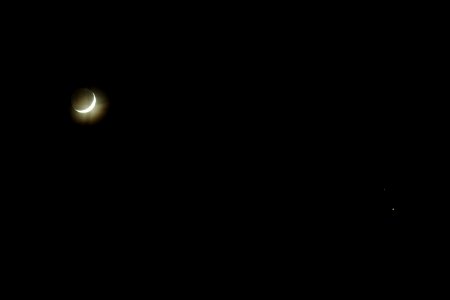 Moon, Saturn and Jupiter
