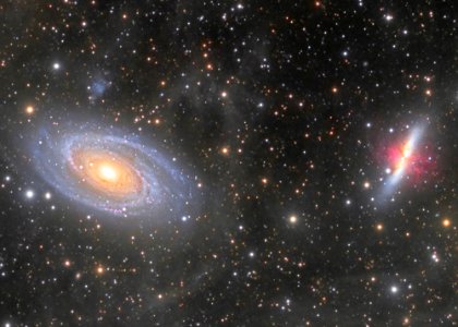 Messier 81 - 82 and Integrated Flux Nebula