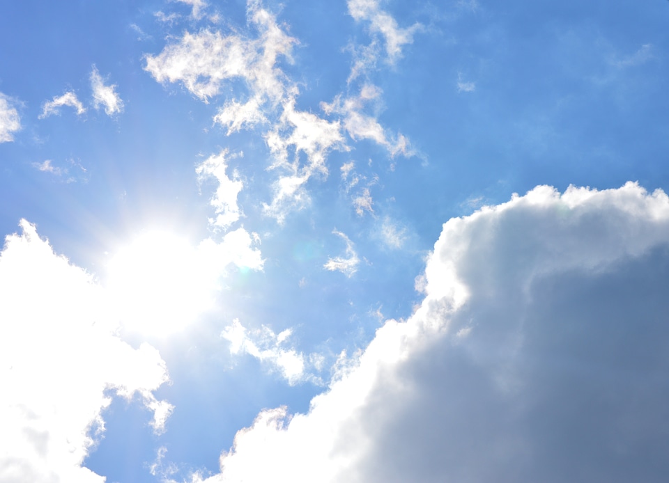 Air blue sky clouds