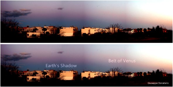 Earth’s shadow and the Belt of Venus photo