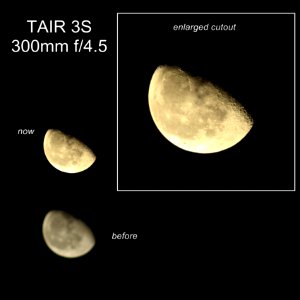 Restoring focus on TAIR 3S for Canon EOS 4000D