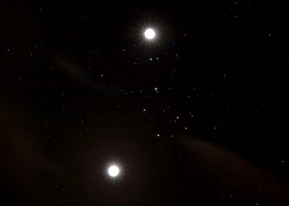 Venus close to M45 on April 2-4, 2020 photo