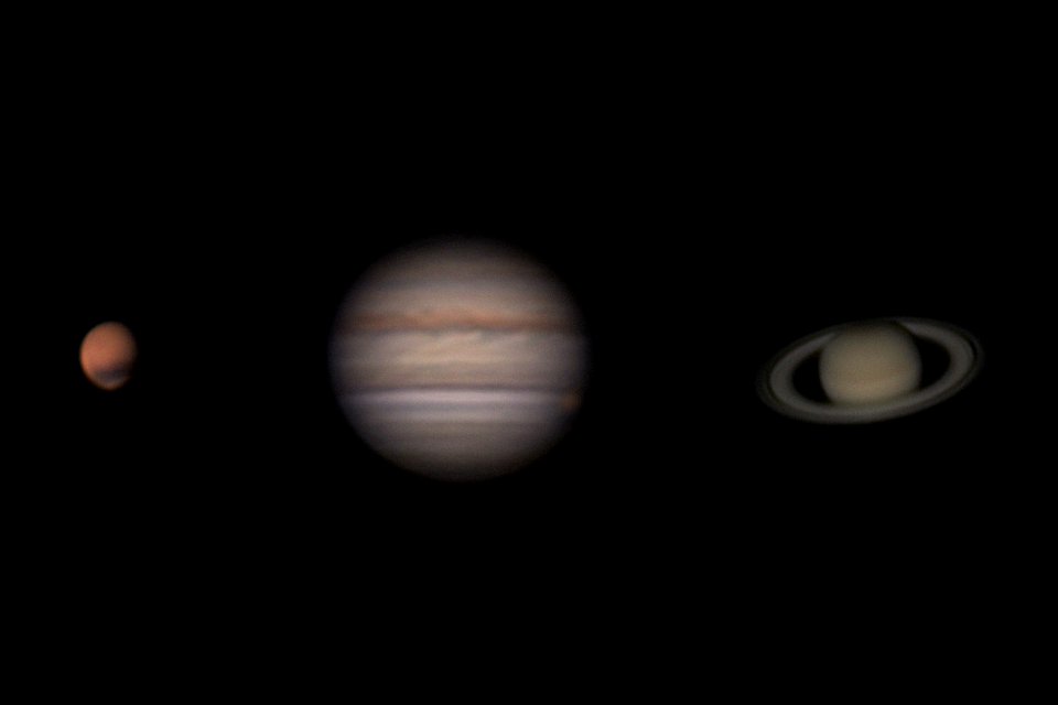 Mars, Jupiter and Saturn on May 9, 2018 at 3-4h LT