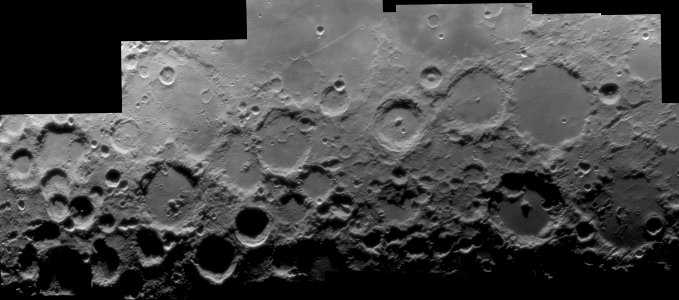 Moon Panorama 20 panels stitch