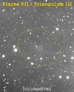 New Discovery: Pisces VII / Triangulum III ultra faint dwarf galaxy (UFD)
