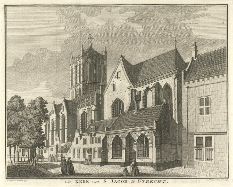 Jacobikerk door Jan de Beijer (1752)