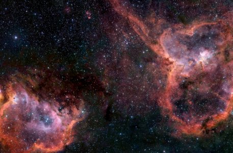 The Heart Nebula and Soul Nebula