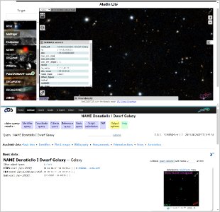 Donatiello I reported on Aladin Sky Atlas and SIMBAD