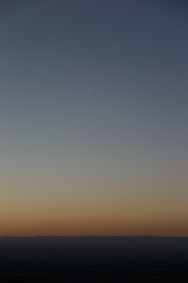 Dusk rise above