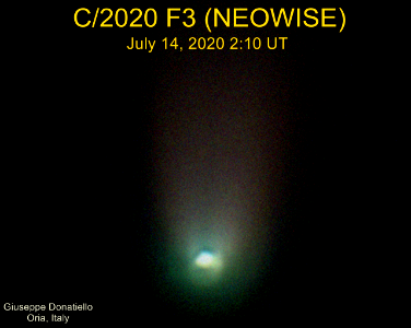C/2020 F3 (NEOWISE) Shells on July 14, 2020 2:10 UT