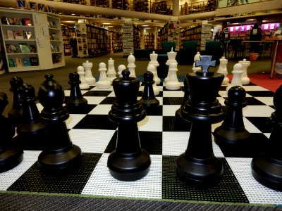 Giant chess board photo