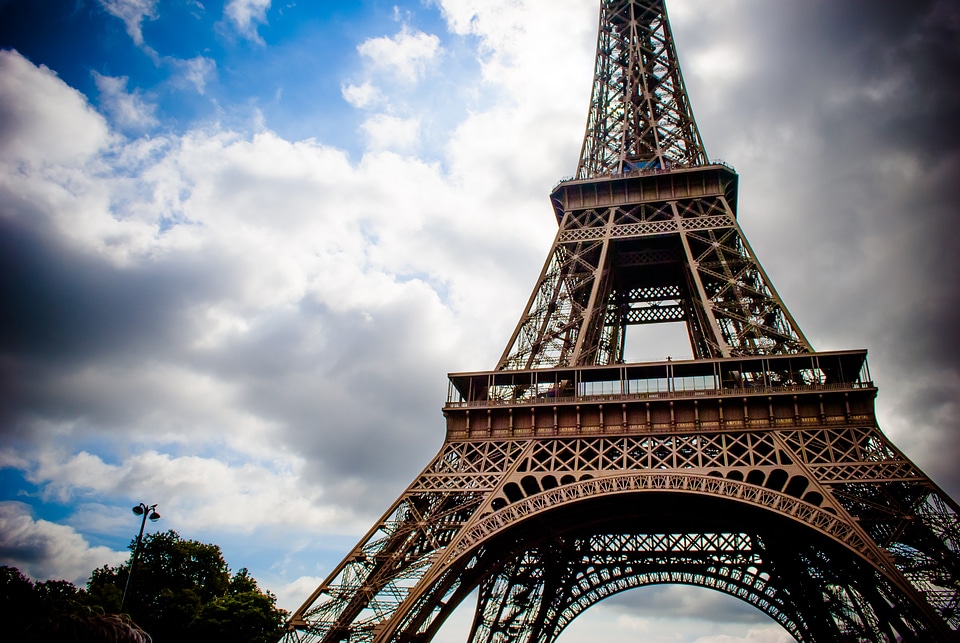 Paris perspective clouds