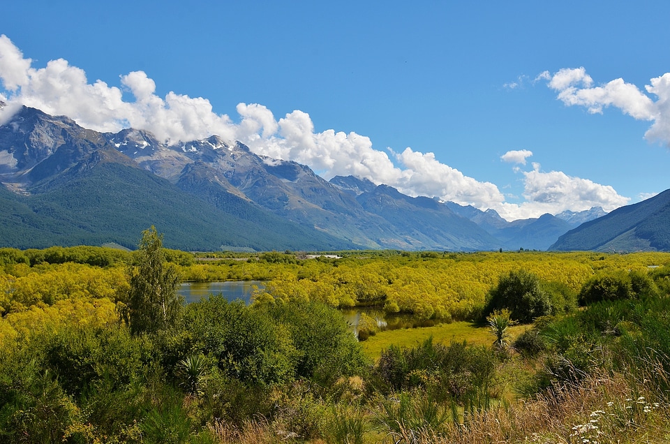 Europe and america blue sky and white clouds the scenery