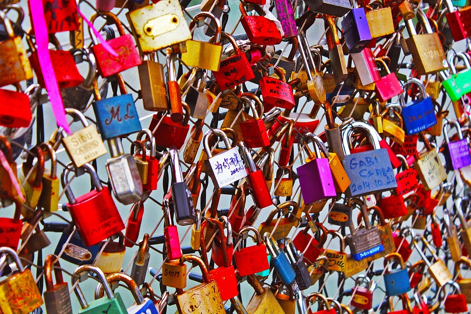 Padlock bridge europe