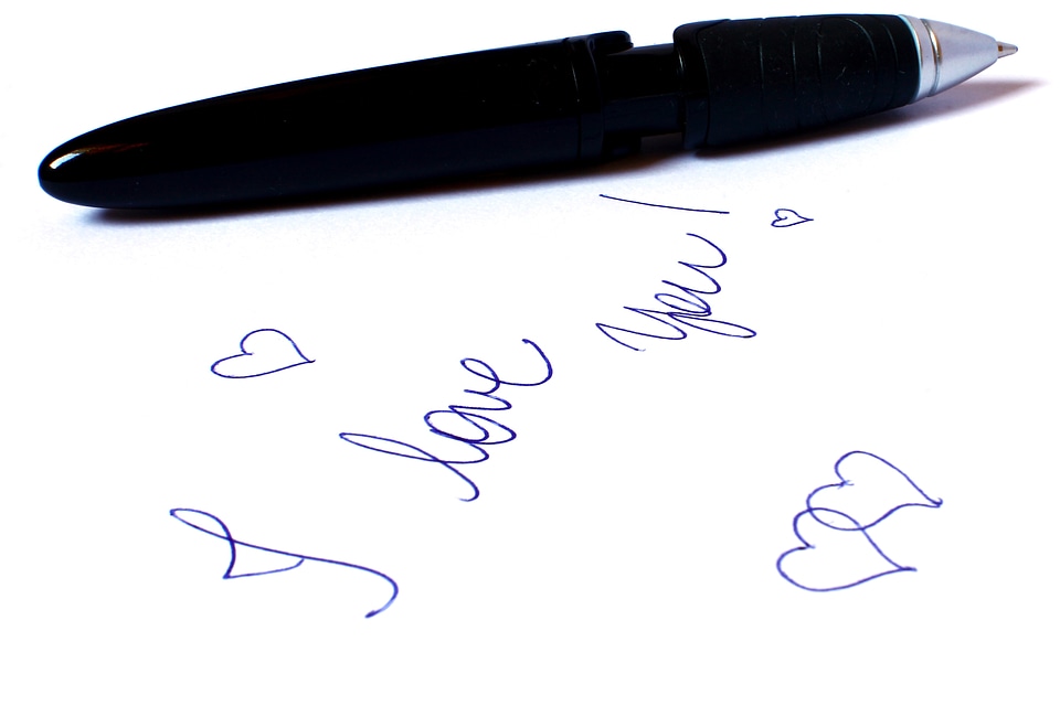 Message in love passion