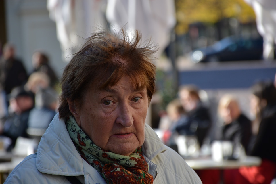 Lady old pensioners