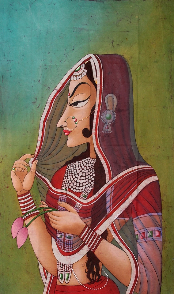 Painting lady india