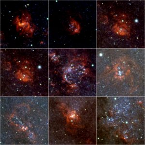 HII regions and stellar associations in the Andromeda Galaxy photo