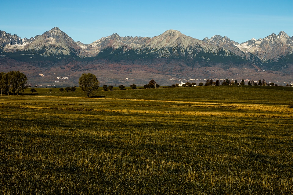 Vysoké tatry autumn panorama