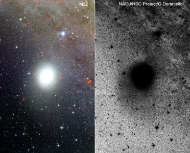 Messier 32 spiral structure photo
