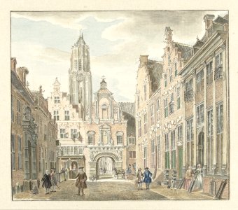 Nieuwstraat door Jan de Beijer (1753) photo