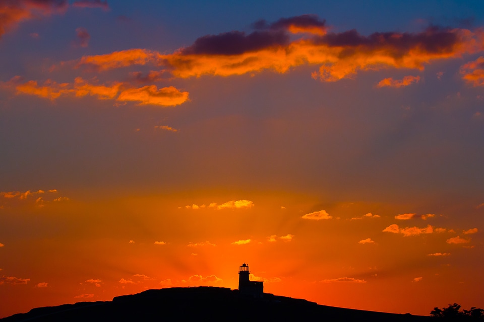 Beachy head sunset lighthouse