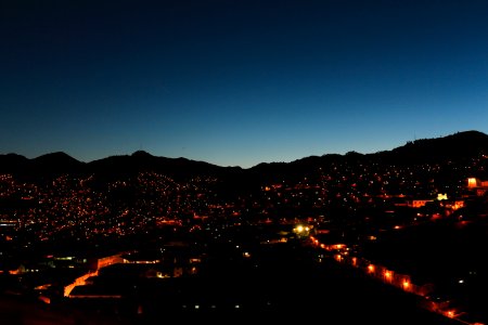 Blue Hour in Cusco, Peru