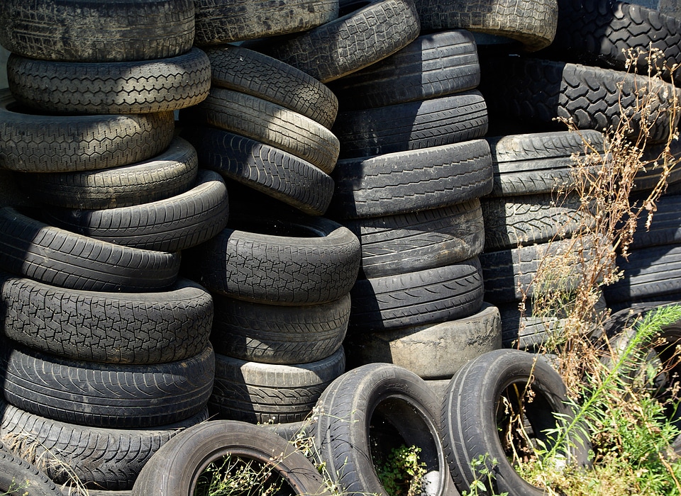Tires waste disposal recycling