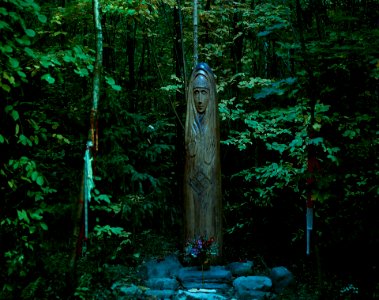A deity in the woods photo