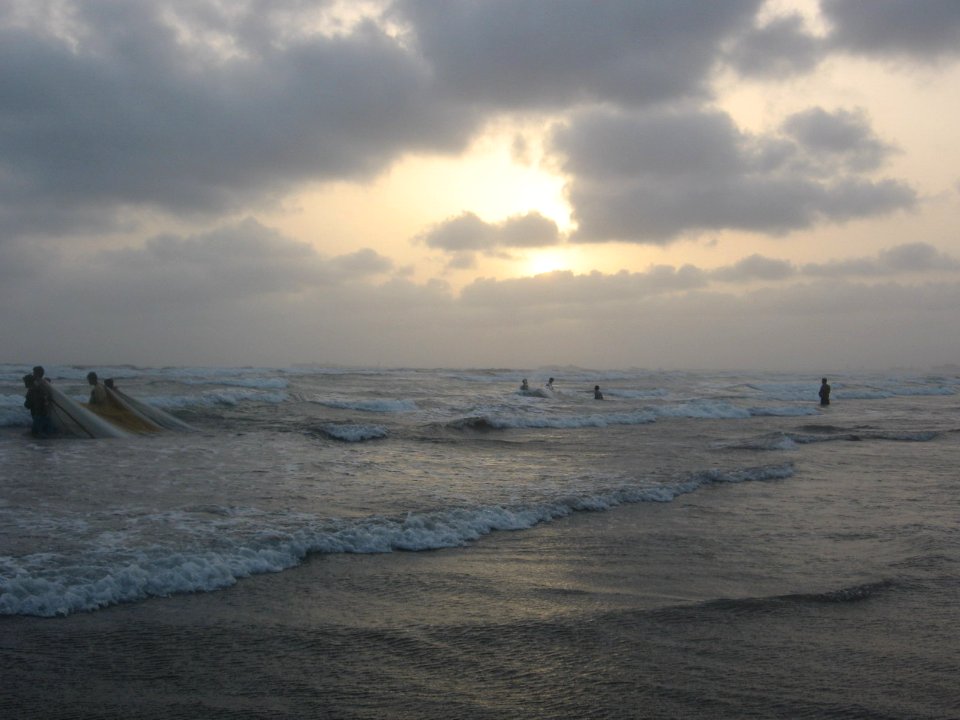 At dusk
