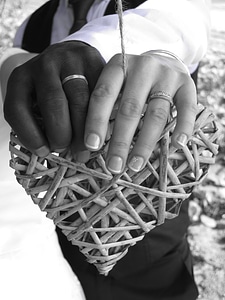 Wedding image of love hands photo