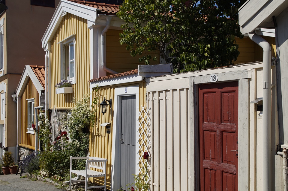 Sweden borgholm colorful